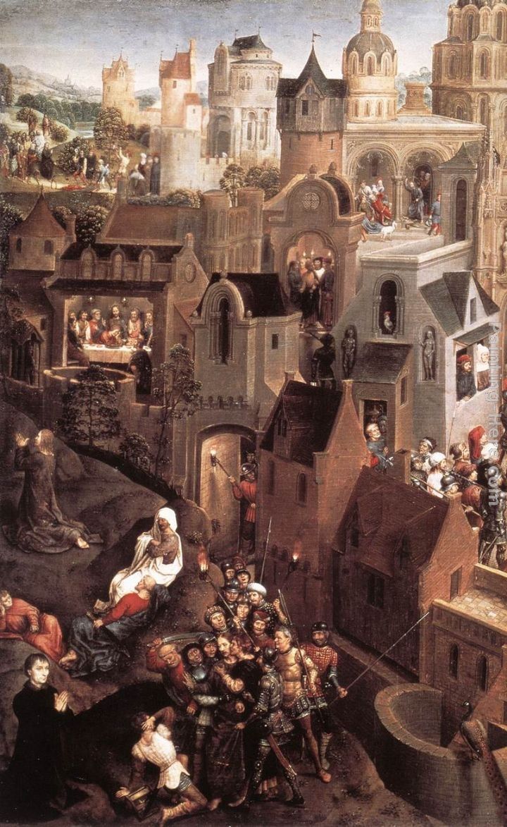 Hans Memling Scenes from the Passion of Christ [detail 1, left side]